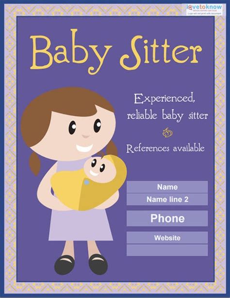 13+ Fabulous PSD Baby Sitting Flyer Templates in Word, PSD, EPS Vector